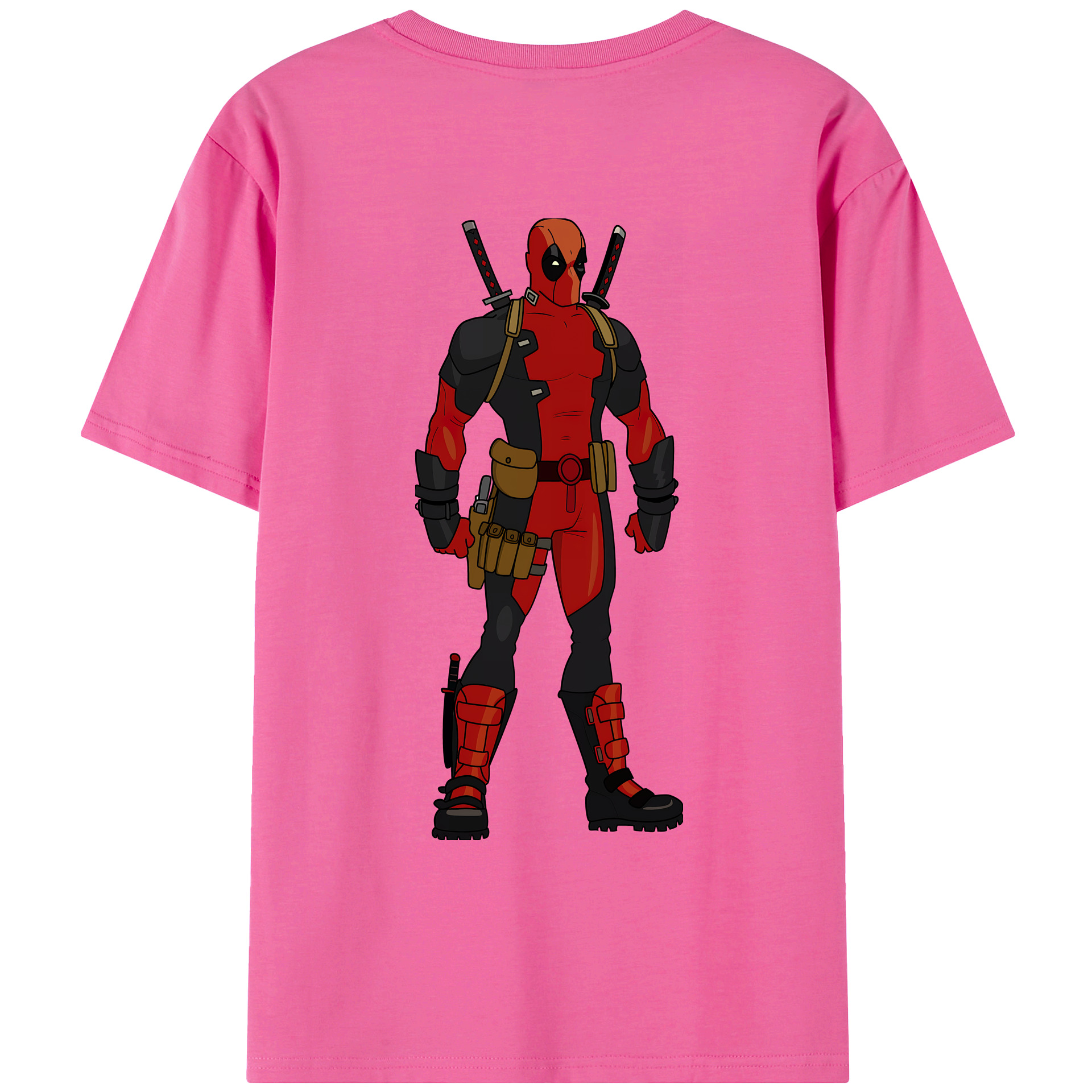 （画像用） Deadpool デッドプール レディース半袖Tシャツ(バックプリント)